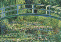 Water Lilies and Japanese Bridge