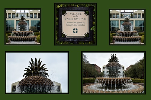 Charleston Waterfront Pineapple Fountain