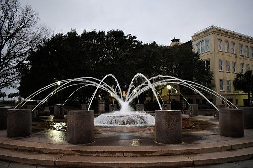 Charleston Park Jet Fountain
