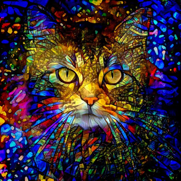 Stained Glass Tabby Cat – Our Arts Magazine With Abbie Shores