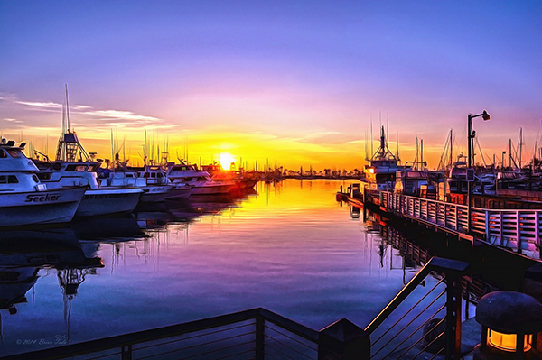San Diego Harbor Sunrise @Brain Tada