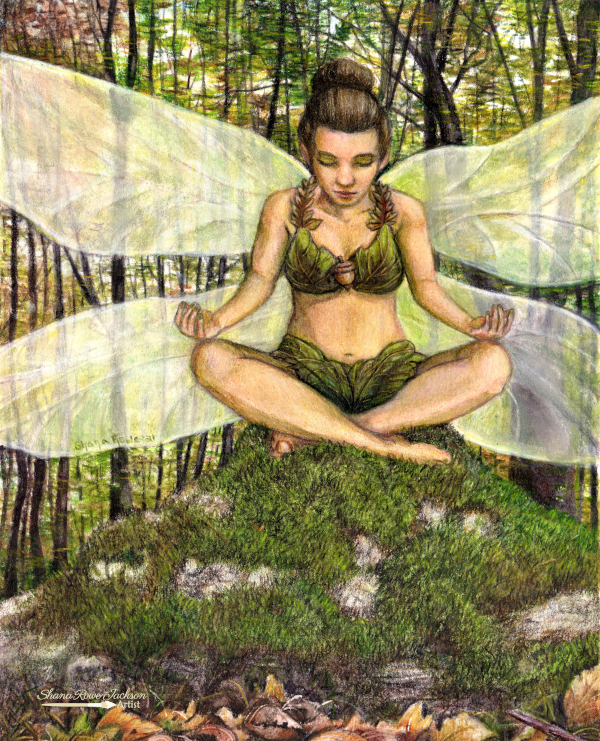 Forest Fairy Colored Pencil ©Shana Rowe Jackson 